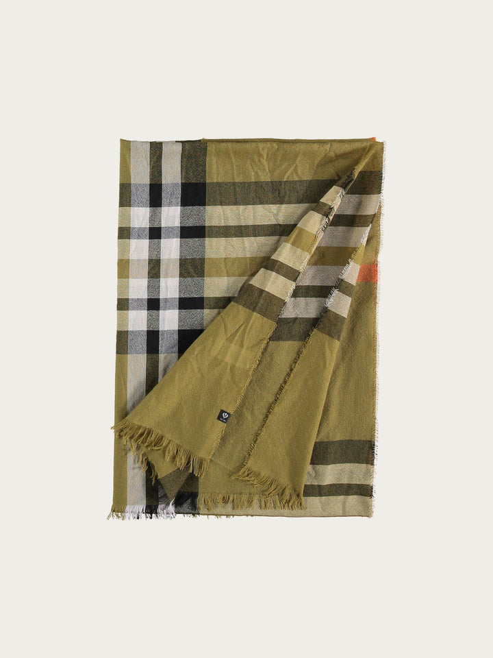 Sustainability Edition - Leichte Stola mit FRAAS Plaid Karo