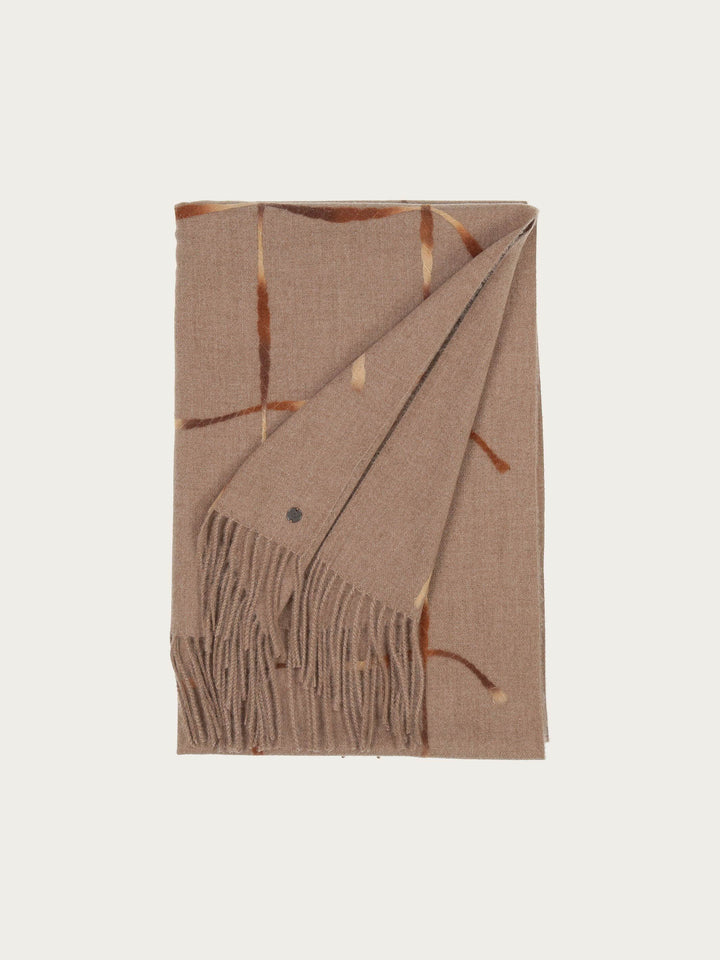 Cashmink-Stola mit Window Pane Karo