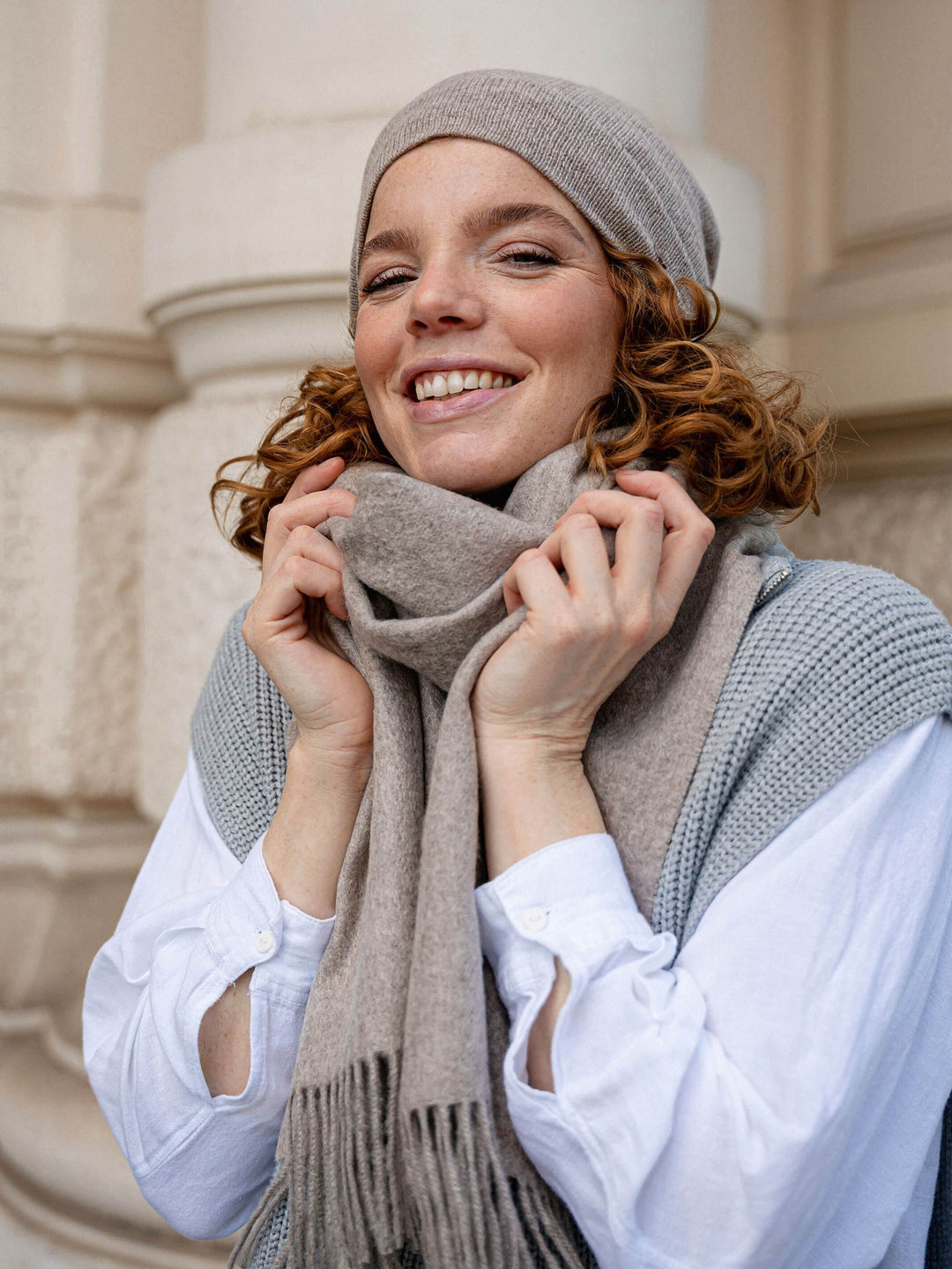 Strickmütze aus reinem Kaschmir