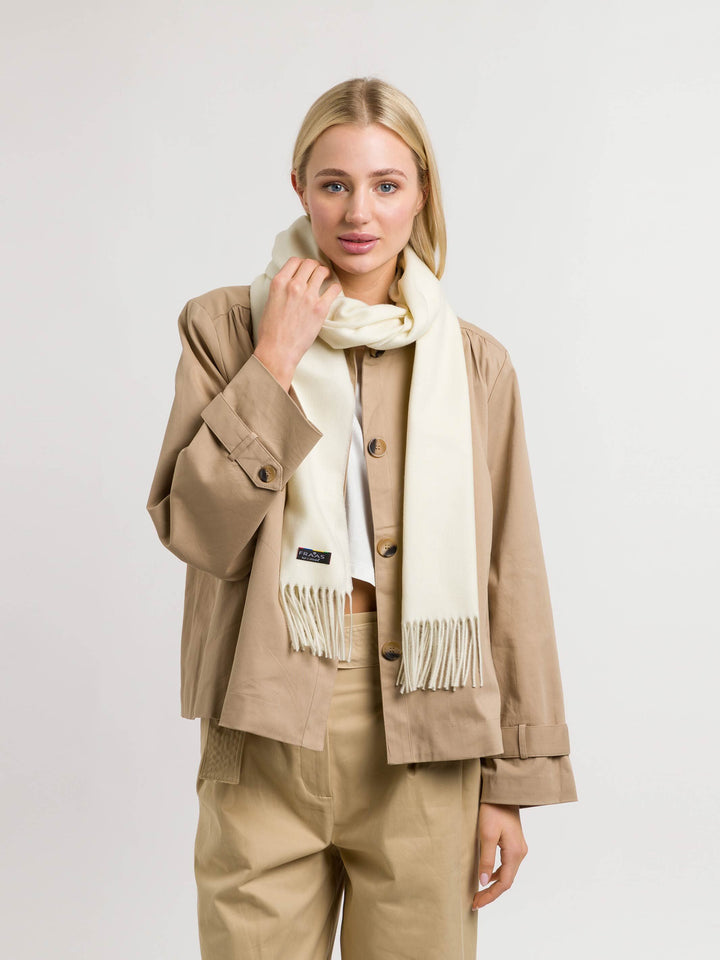 Einfarbiger Cashmink-Schal