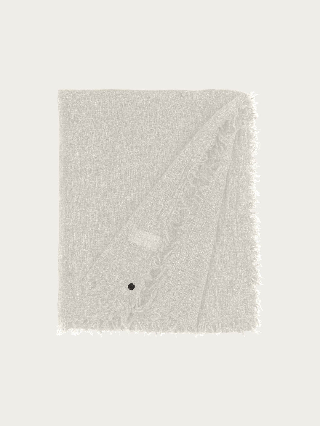 Einfarbige Wollstola mit Fransen