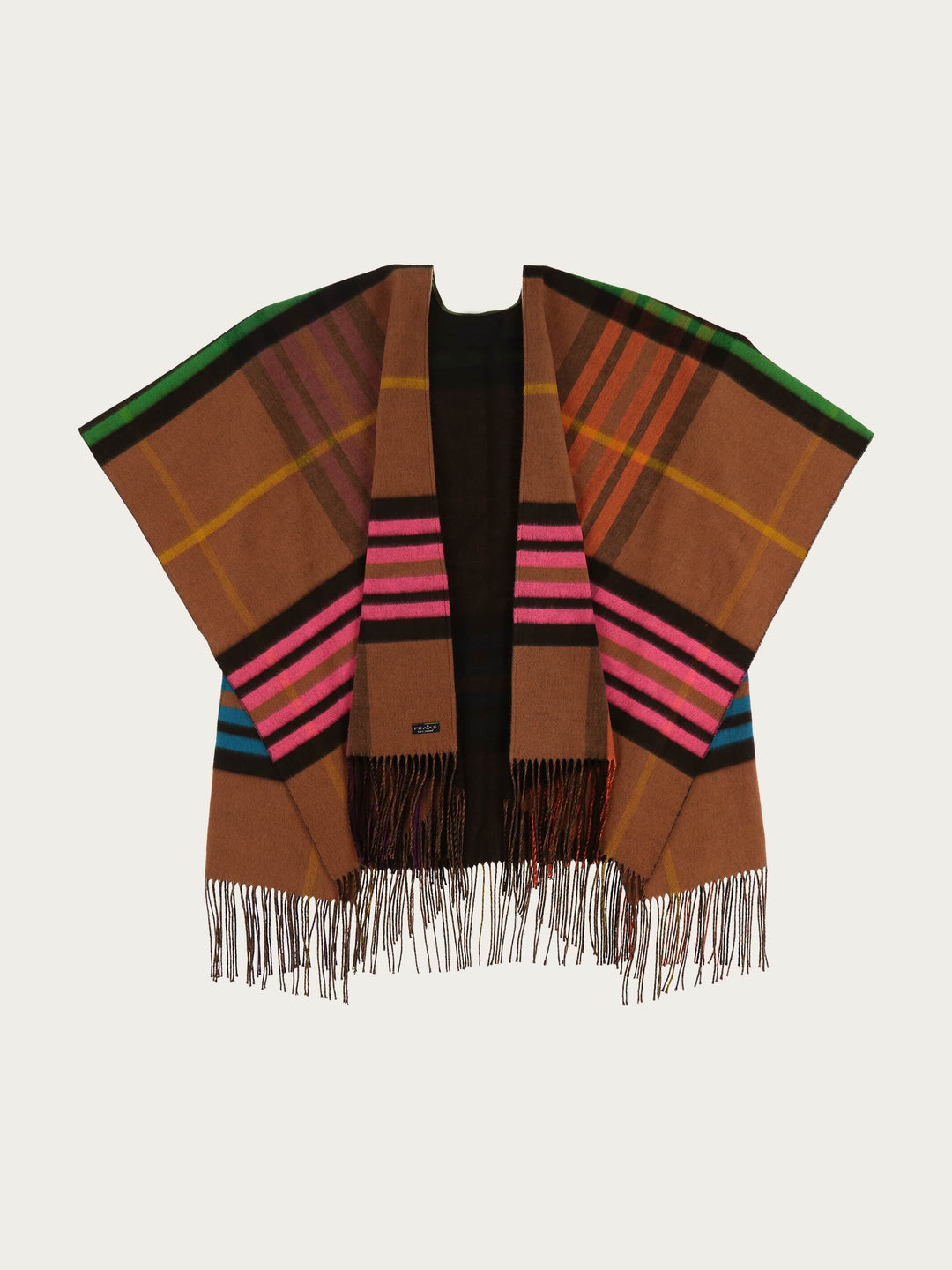 Wendbarer Poncho FRAAS Plaid Karo / Uni