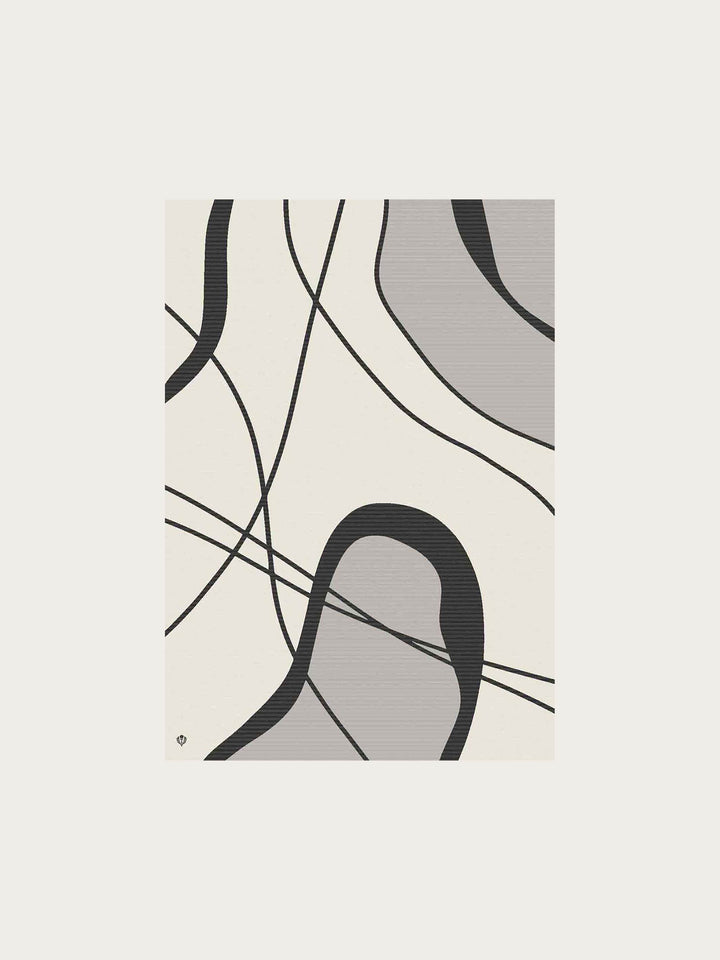Cashmink-Decke mit abstraktem Marmor-Design - Made in Germany