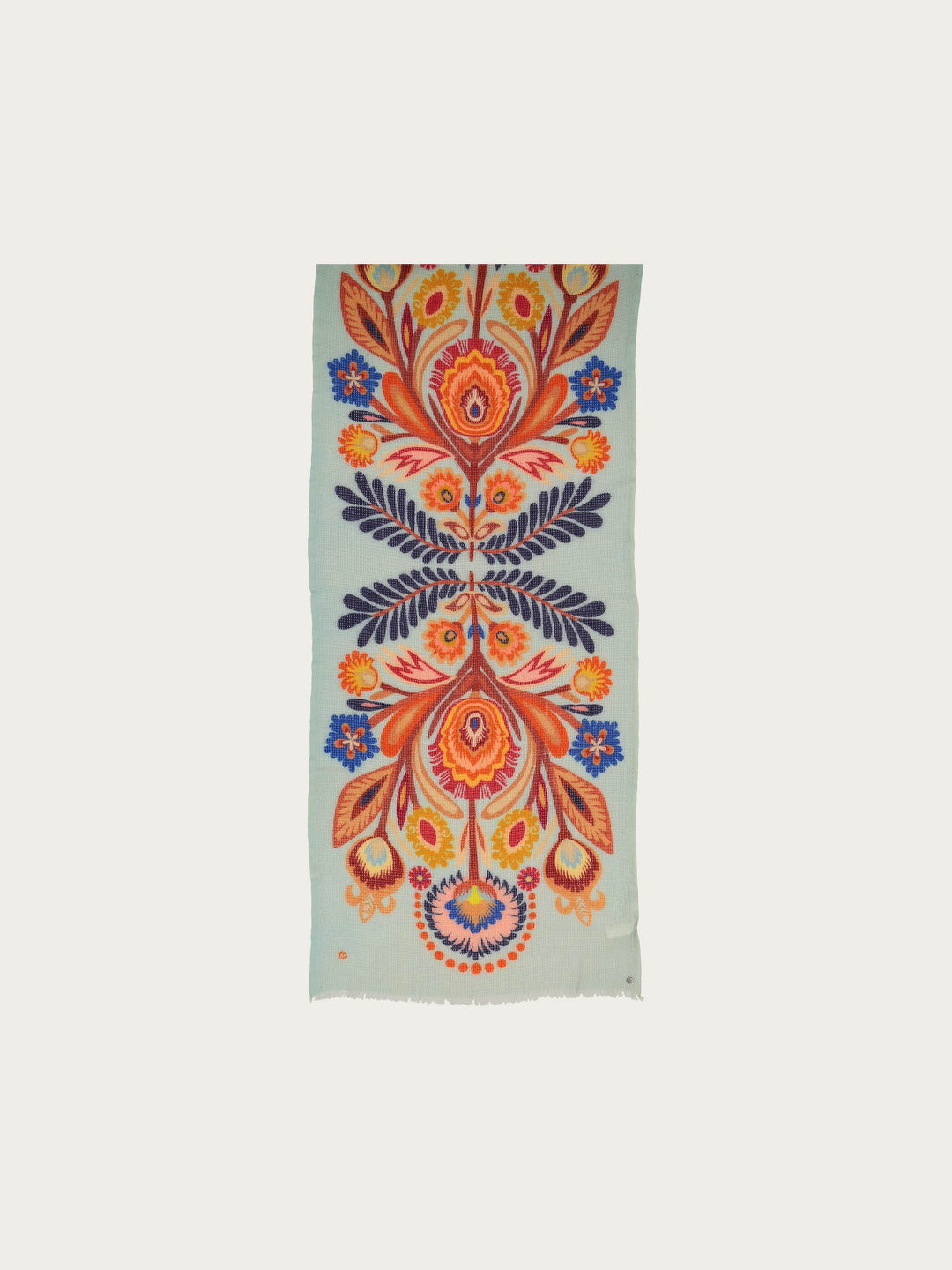 Geblümte Stola mit Lochmuster