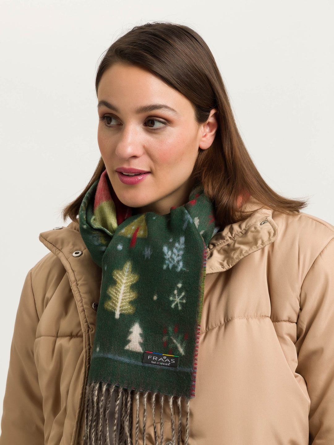 Cashmink-Schal mit Weihnachts-Design
