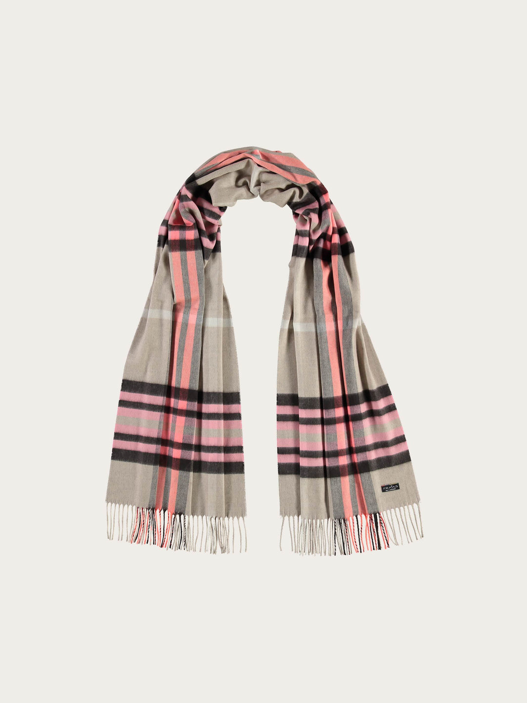 Breiter Cashmink-Schal mit FRAAS Plaid Karo