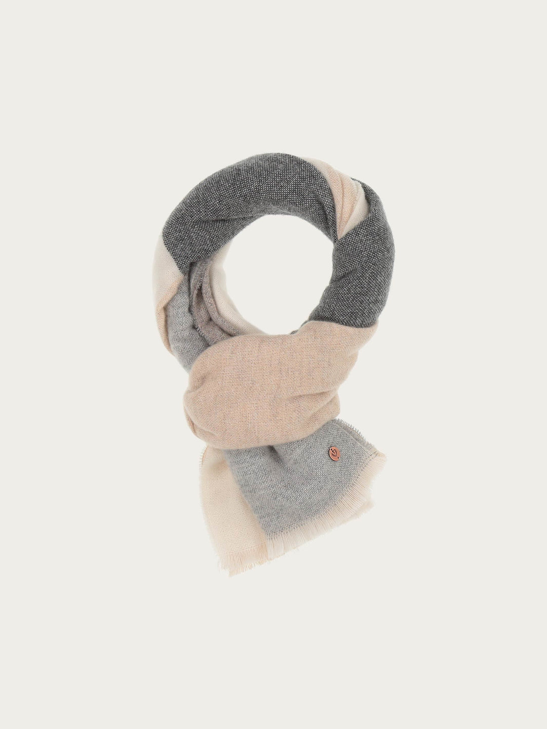 Kaschmirstola mit Block-Karos