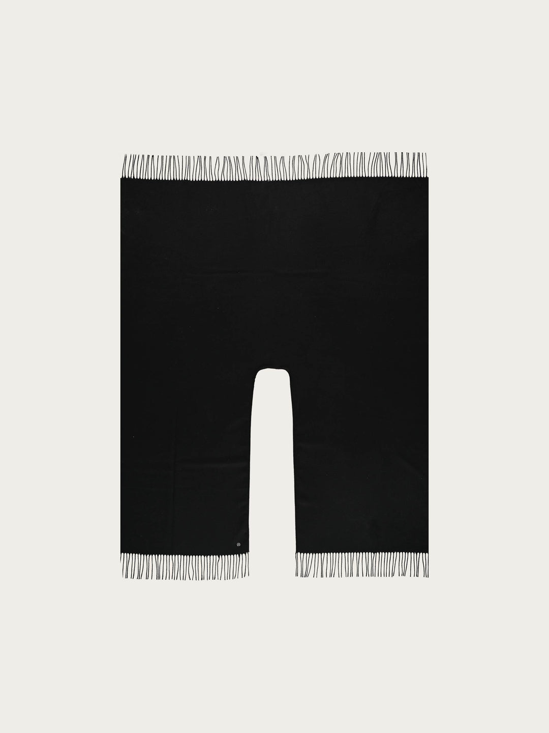 Einfarbiger Poncho aus reinem Polyacryl