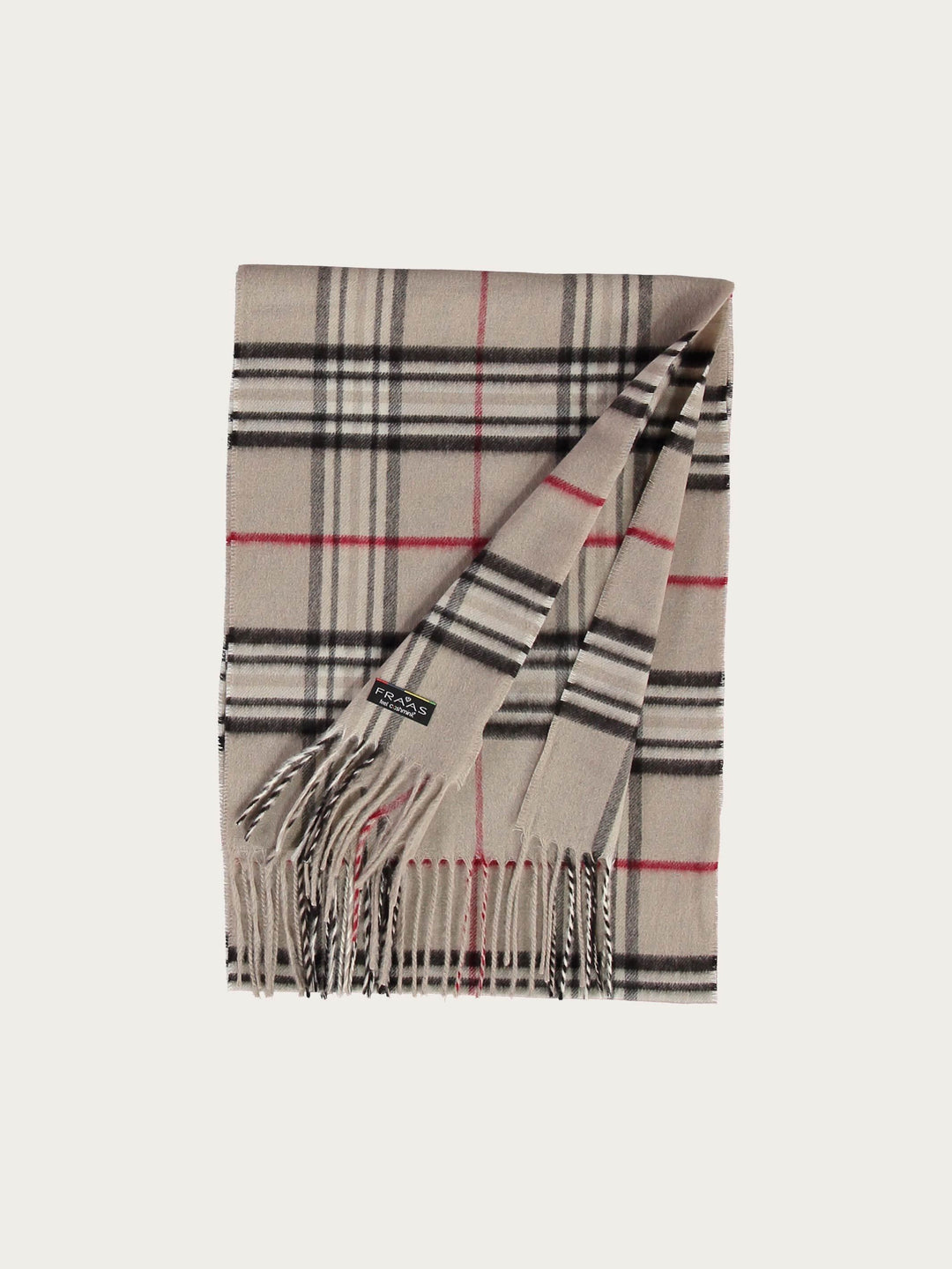 Schmaler Cashmink-Schal mit FRAAS Plaid Karo