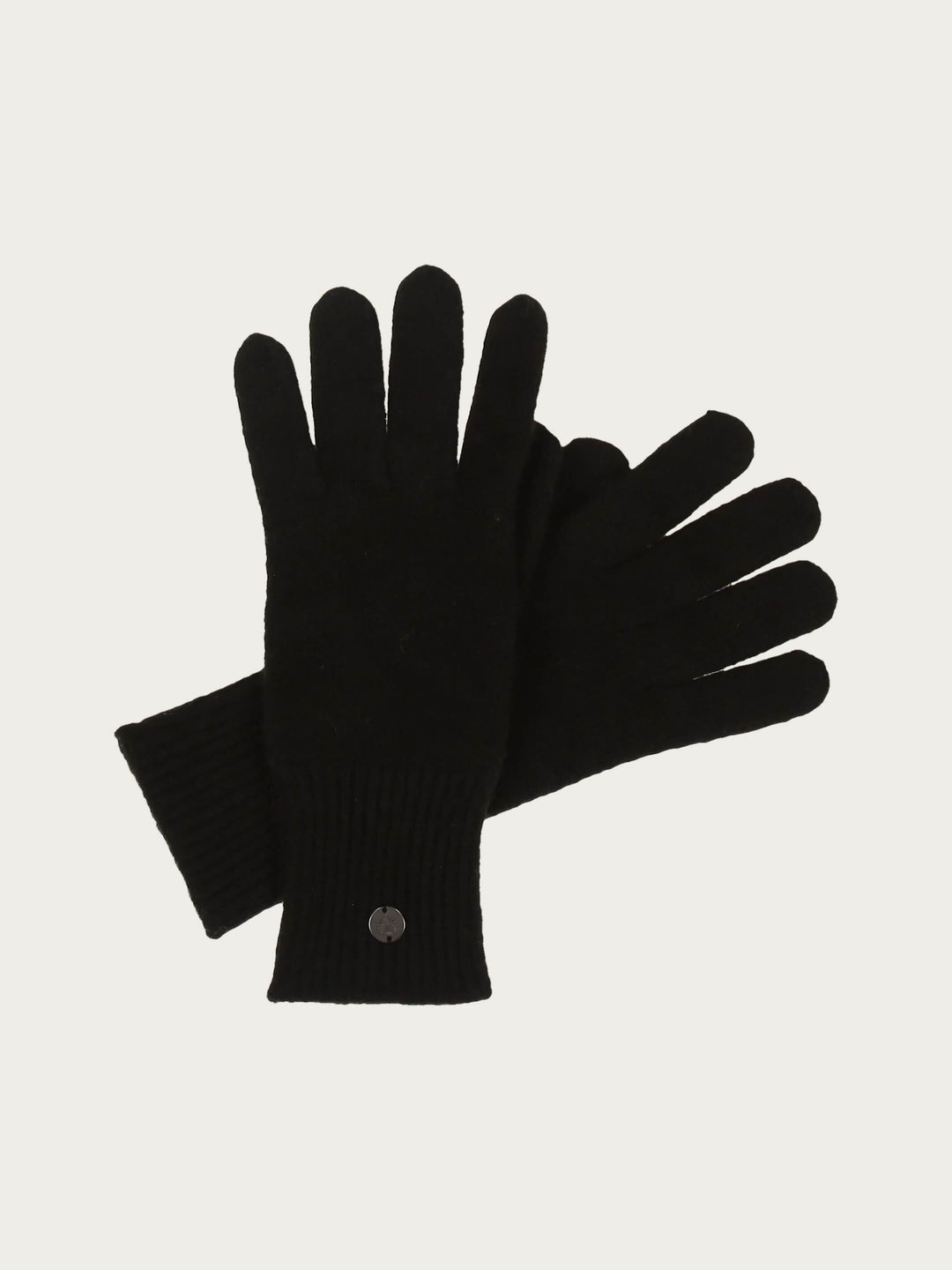 Einfarbige Strickhandschuhe in Wollmischung