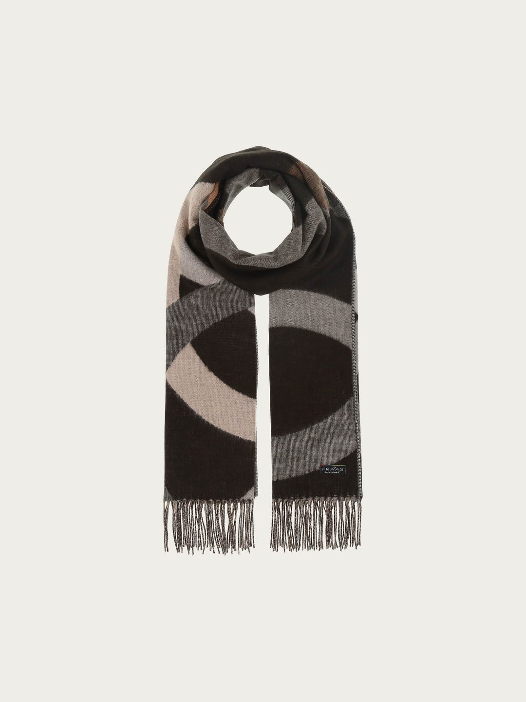 Cashmink-Schal mit XL-Kreisen