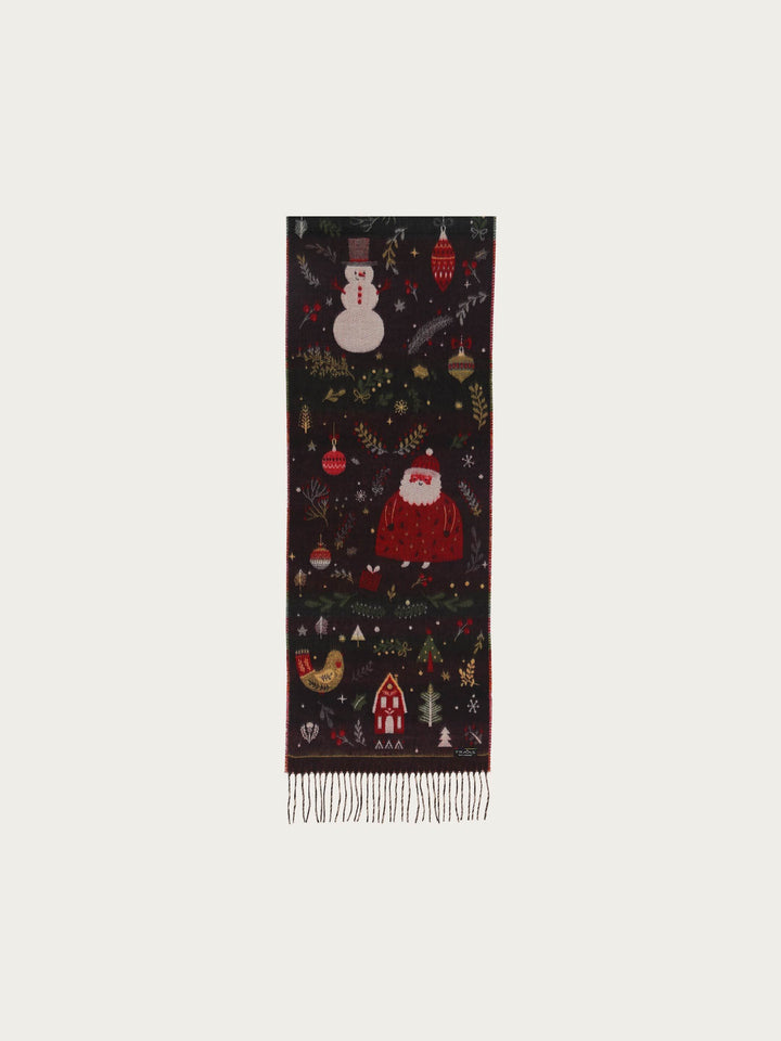 Cashmink-Schal mit Weihnachts-Design
