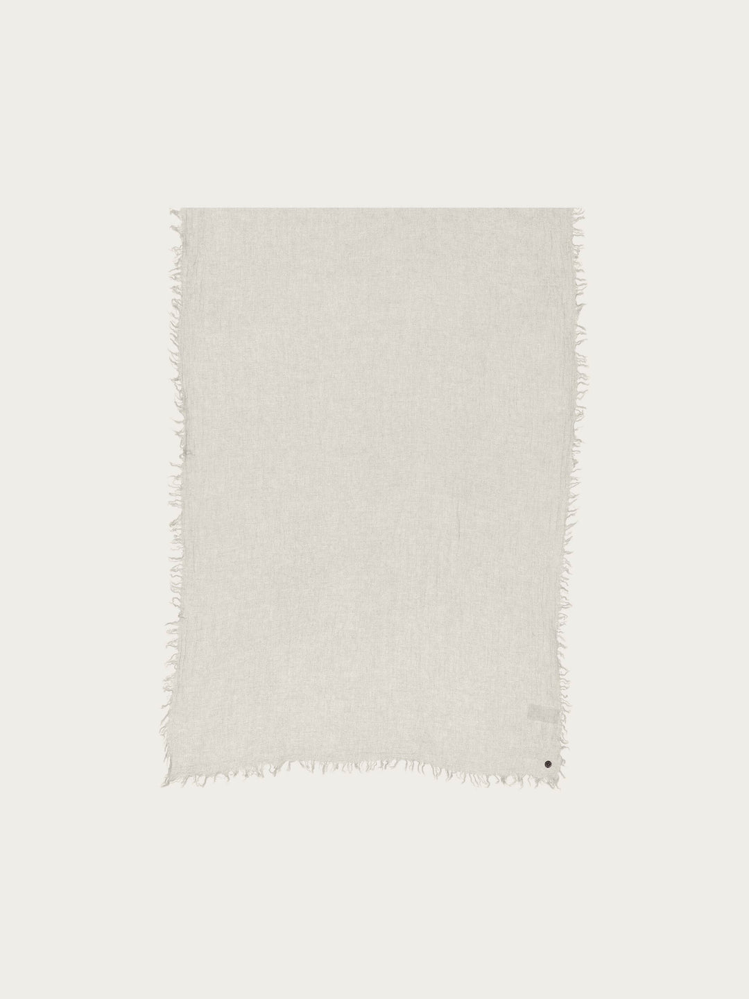 Einfarbige Wollstola mit Fransen