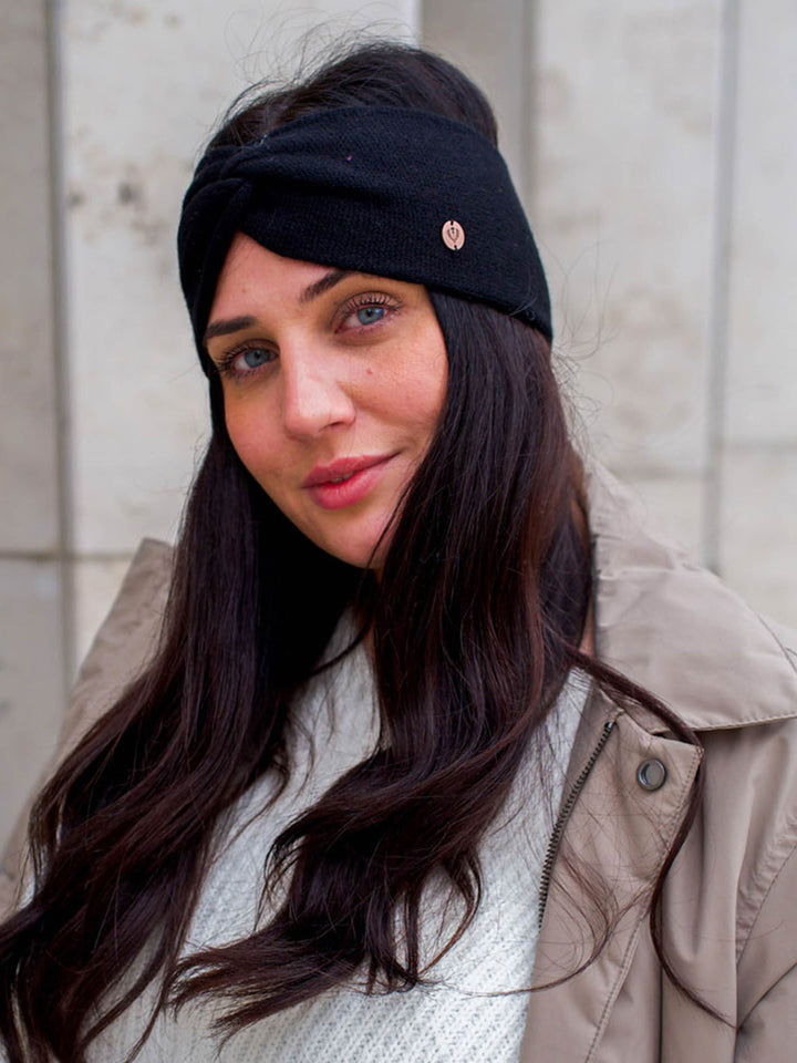 Strickstirnband aus reinem Kaschmir