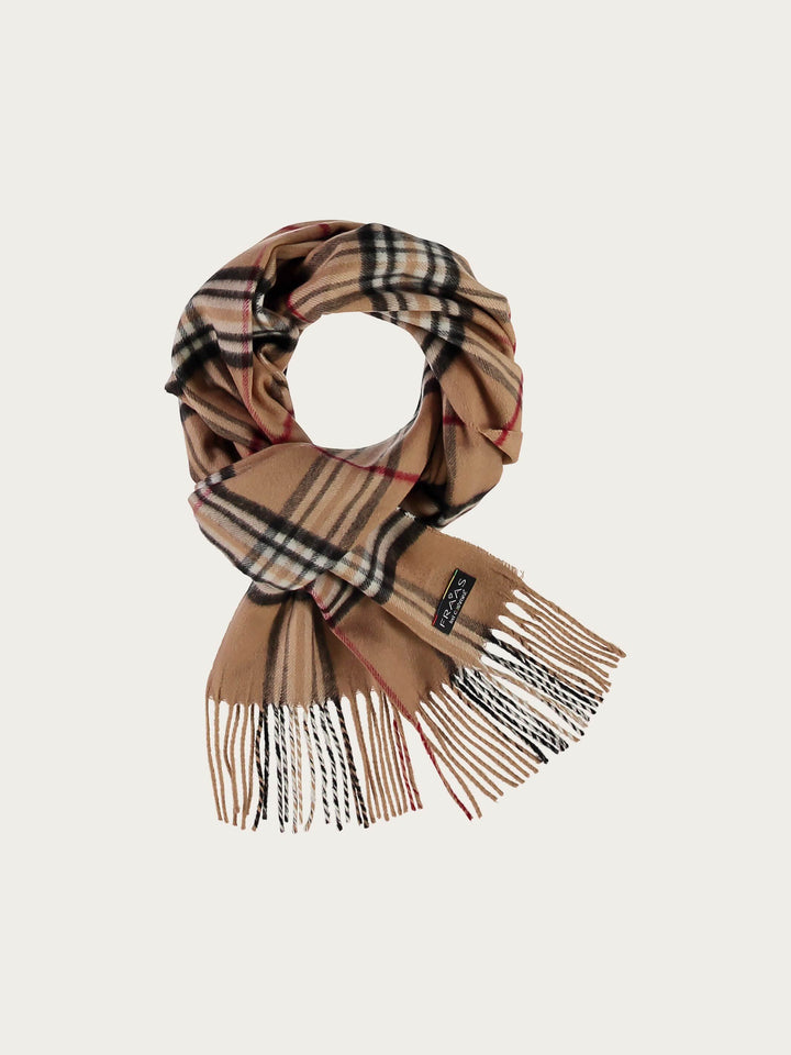 Schmaler Cashmink-Schal mit FRAAS Plaid Karo