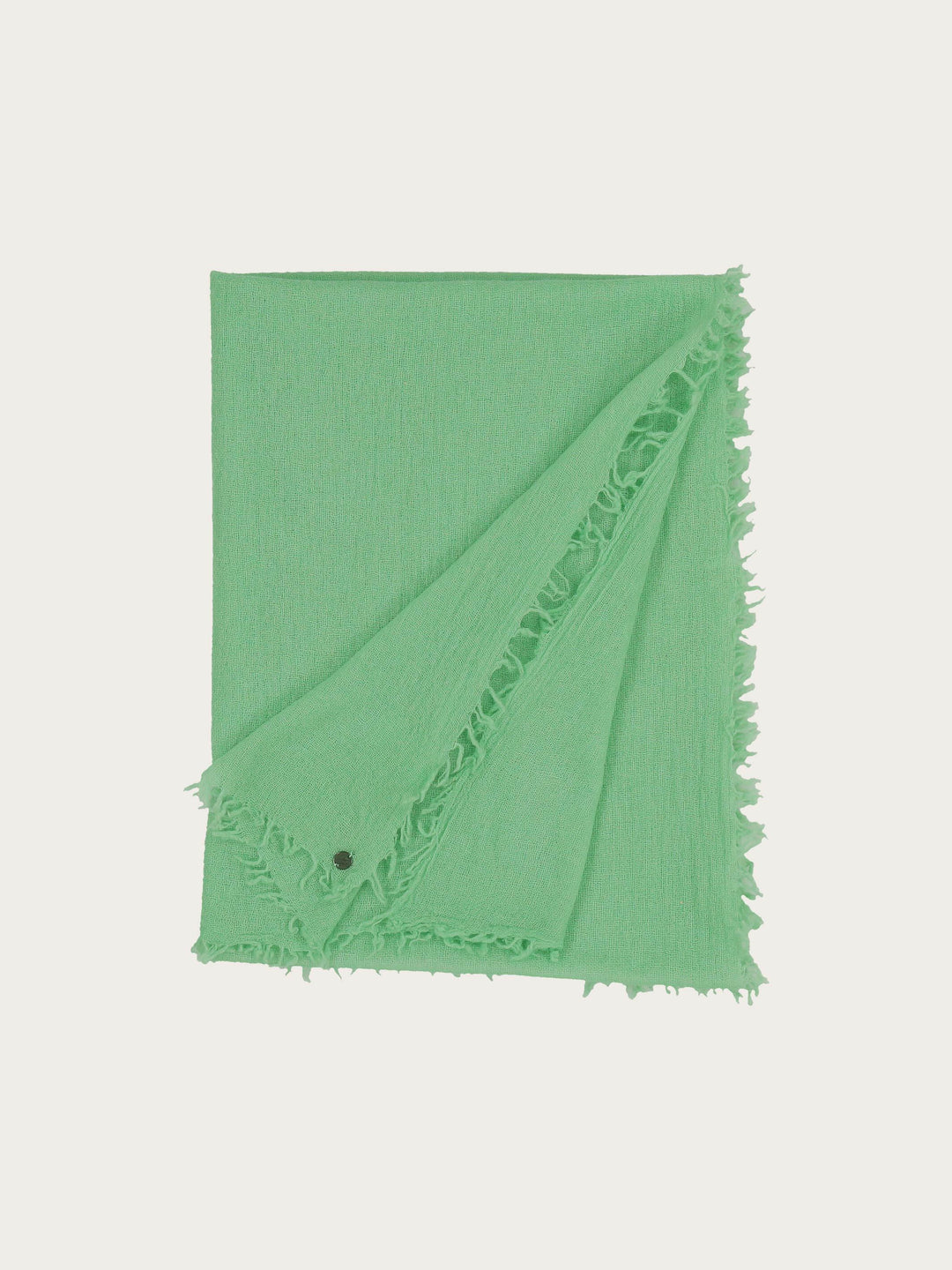 Einfarbige Wollstola mit Fransen