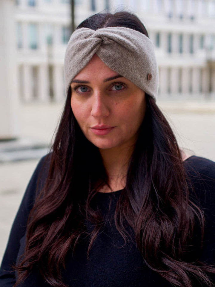 Strickstirnband aus reinem Kaschmir