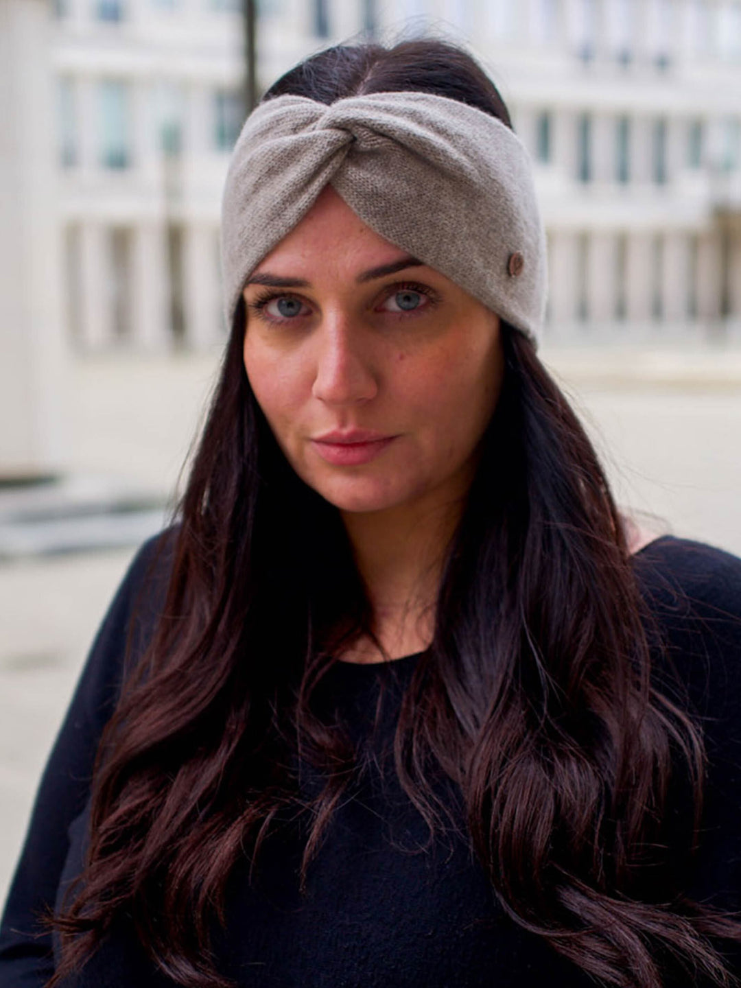 Strickstirnband aus reinem Kaschmir