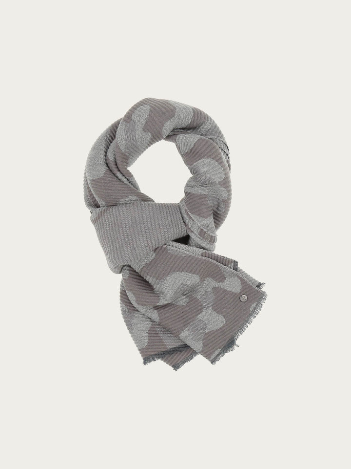 Plissee-Schal mit Animal-Design