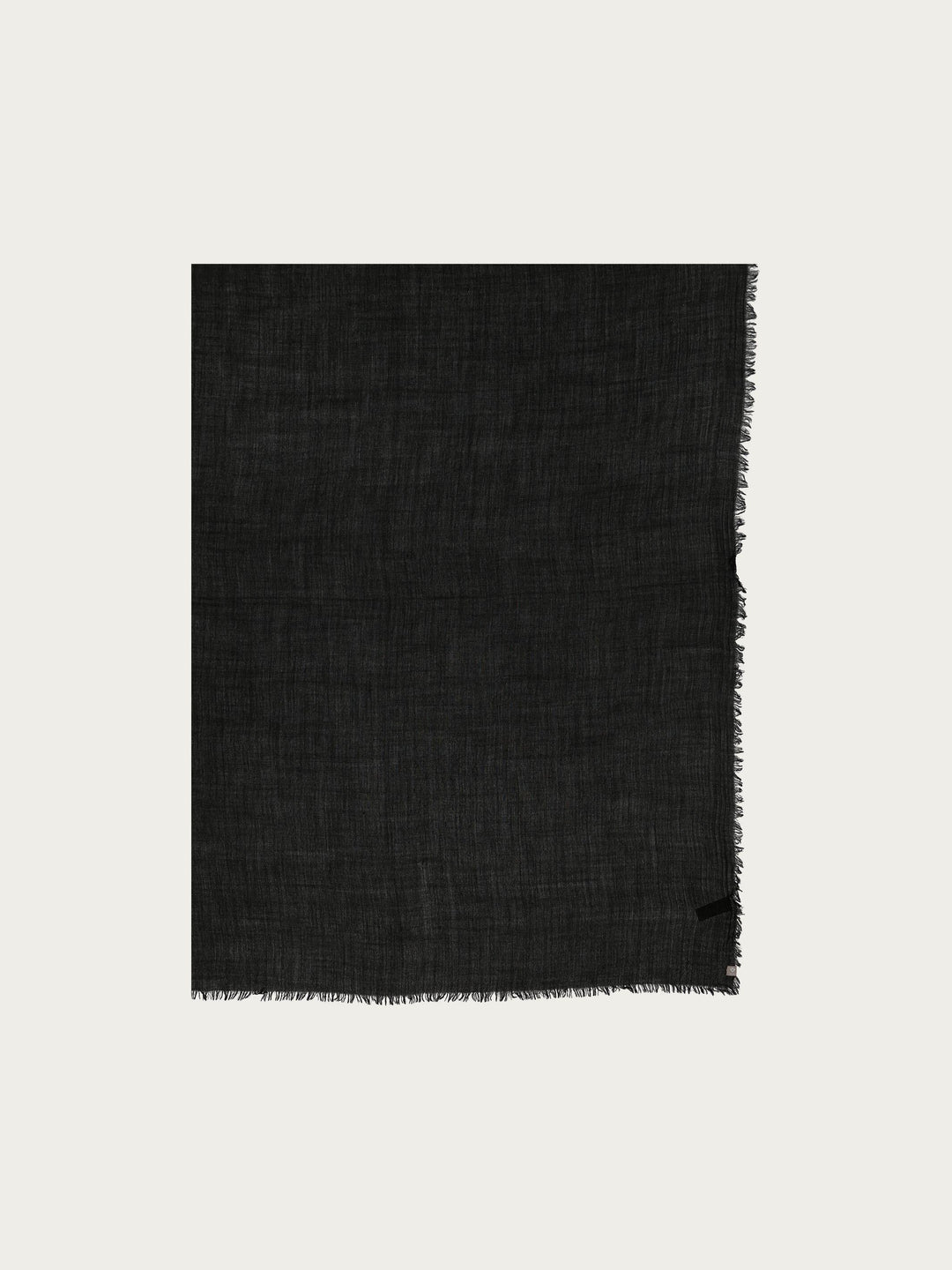 Einfarbige Stola in Seide-Wolle-Mischung