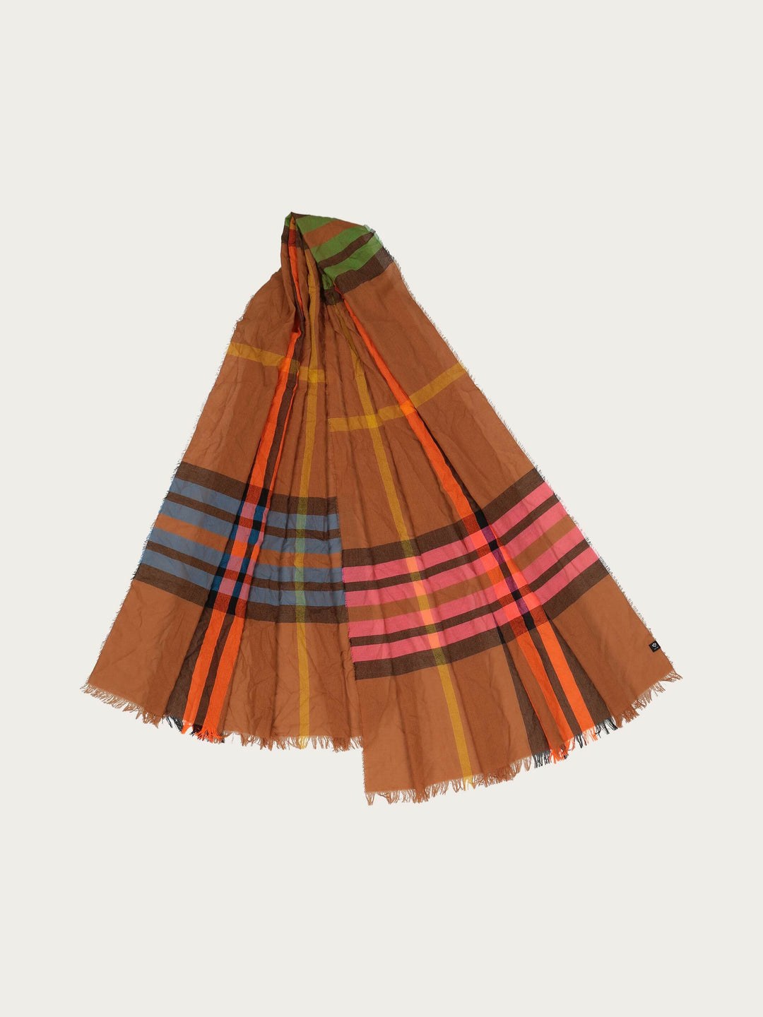 Sustainability Edition - Leichte Stola mit FRAAS Plaid Karo