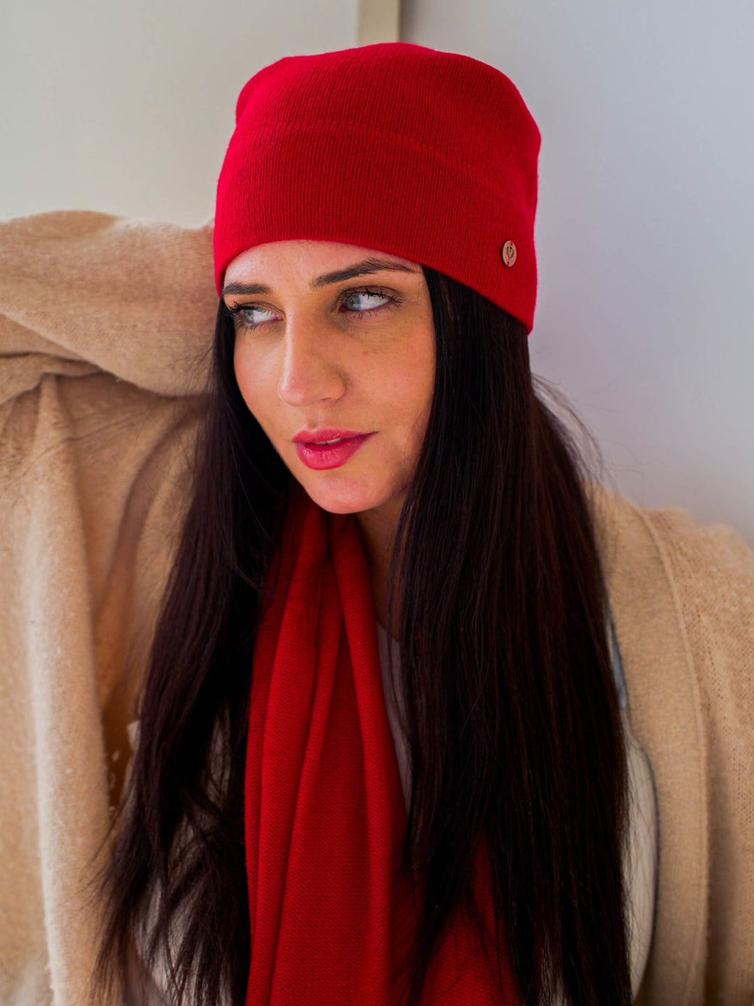 Strickmütze aus reinem Kaschmir