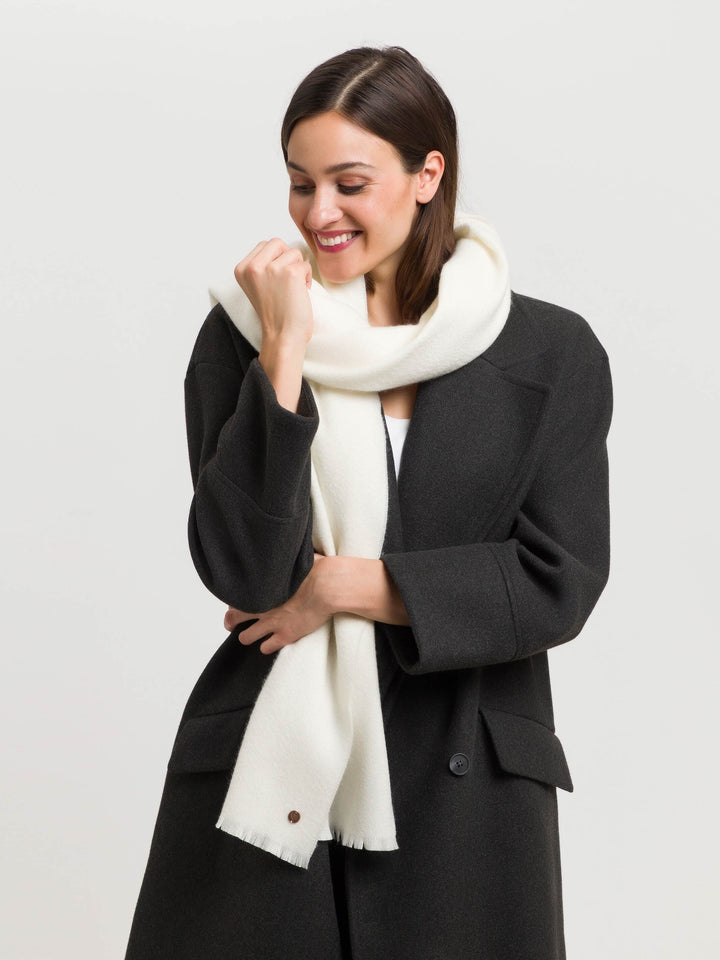 Einfarbiger Schal aus reinem Kaschmir
