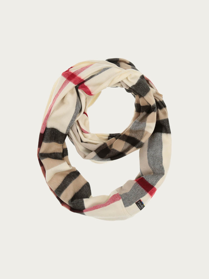 Schmaler Cashmink-Loop mit FRAAS Plaid Karo