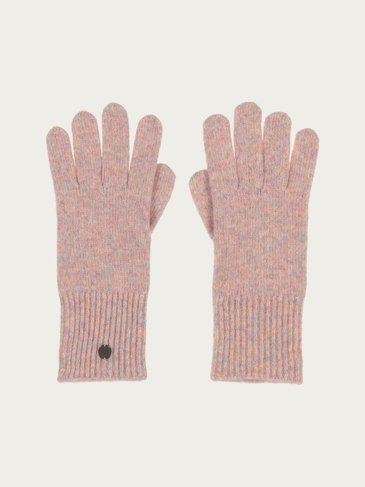 Einfarbige Strickhandschuhe in Wollmischung