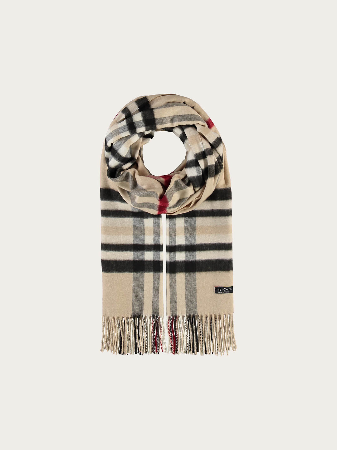 Breiter Cashmink-Schal mit FRAAS Plaid Karo
