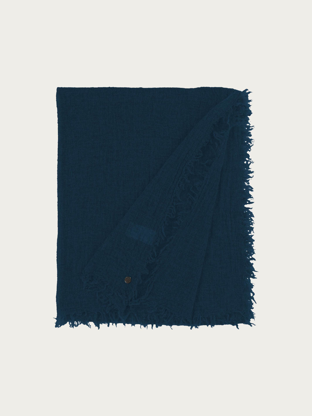 Einfarbige Wollstola mit Fransen