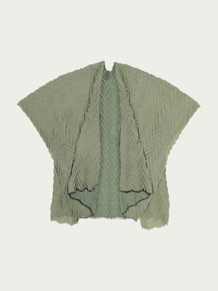 Plissierter Damen Poncho