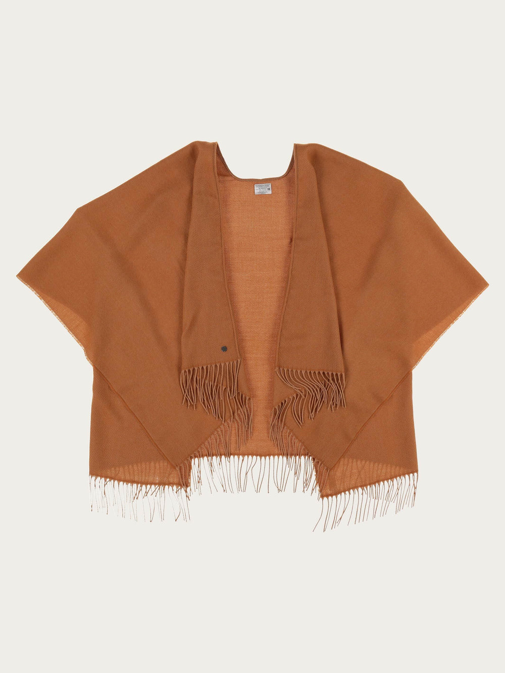 Einfarbiger Poncho aus reinem Polyacryl