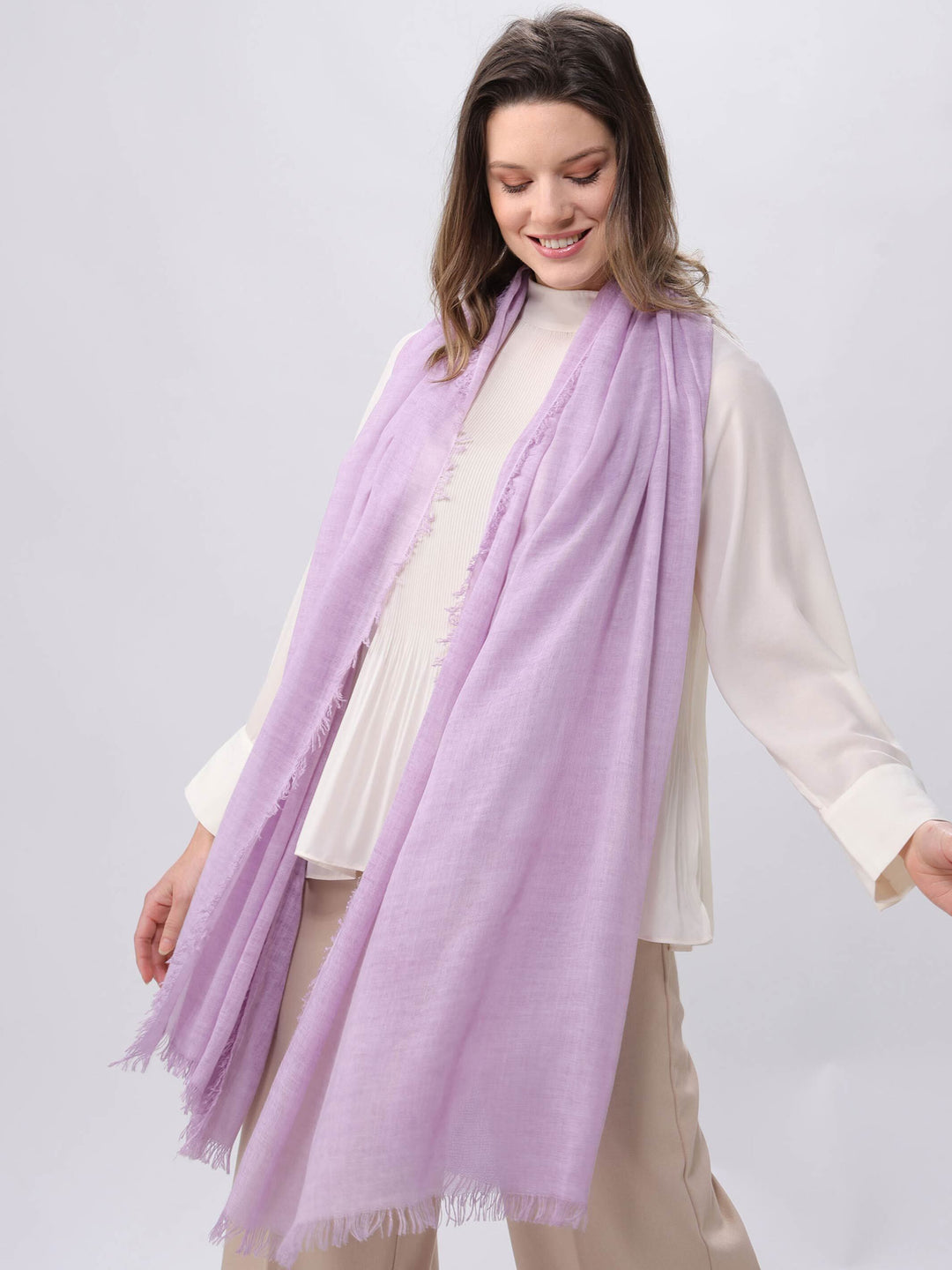 Einfarbige Stola in Viskosemischung