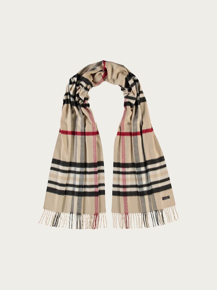 Breiter Cashmink-Schal mit FRAAS Plaid Karo