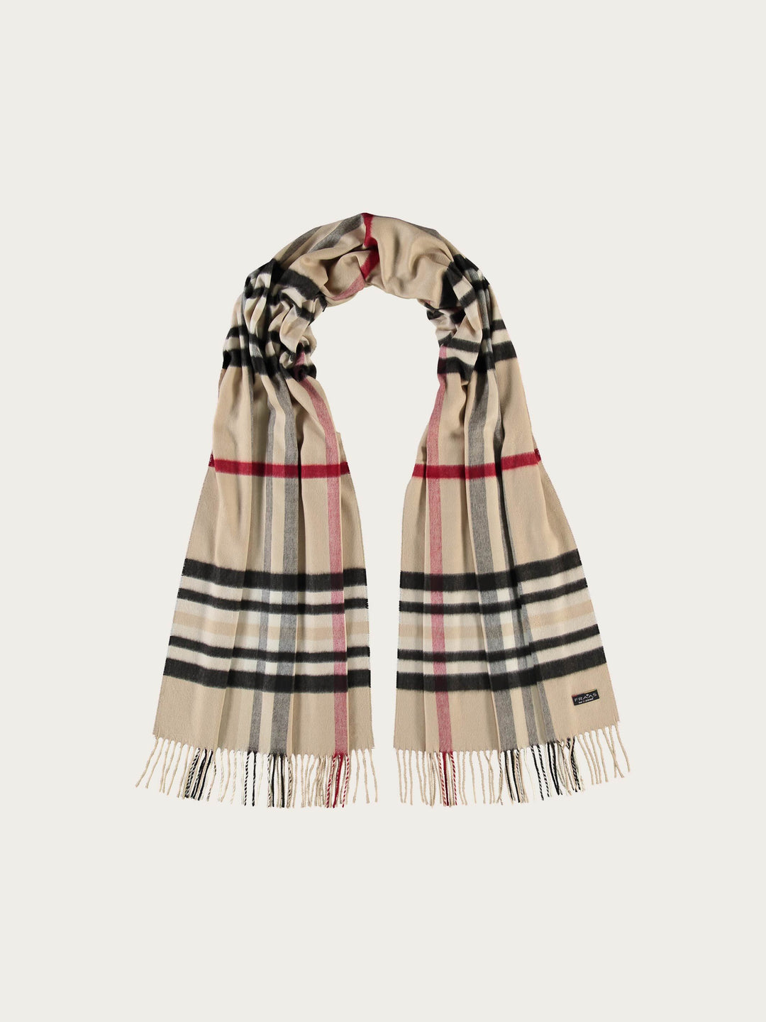 Breiter Cashmink-Schal mit FRAAS Plaid Karo