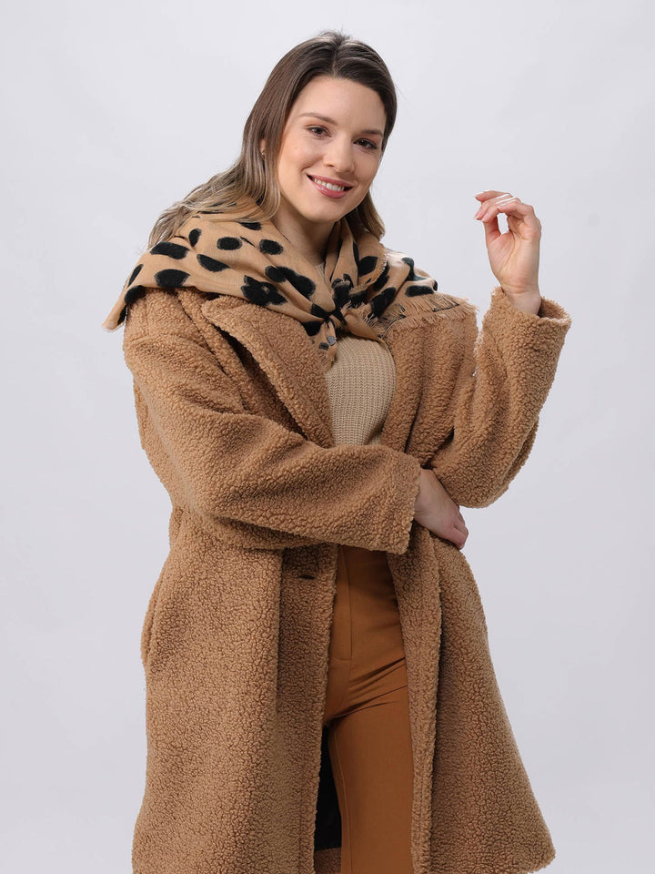 Fil Coupé Schal mit Leo-Design