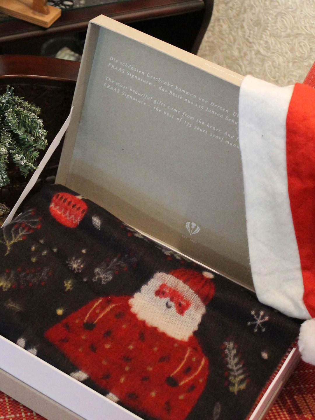 Cashmink-Schal mit Weihnachts-Design