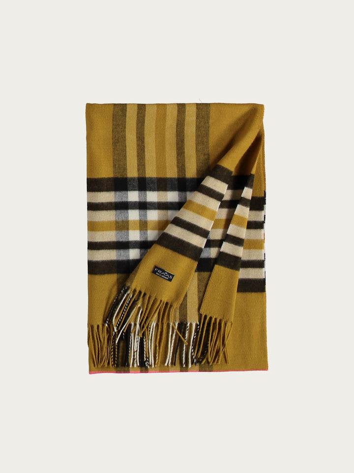Breiter Cashmink-Schal mit FRAAS Plaid Karo