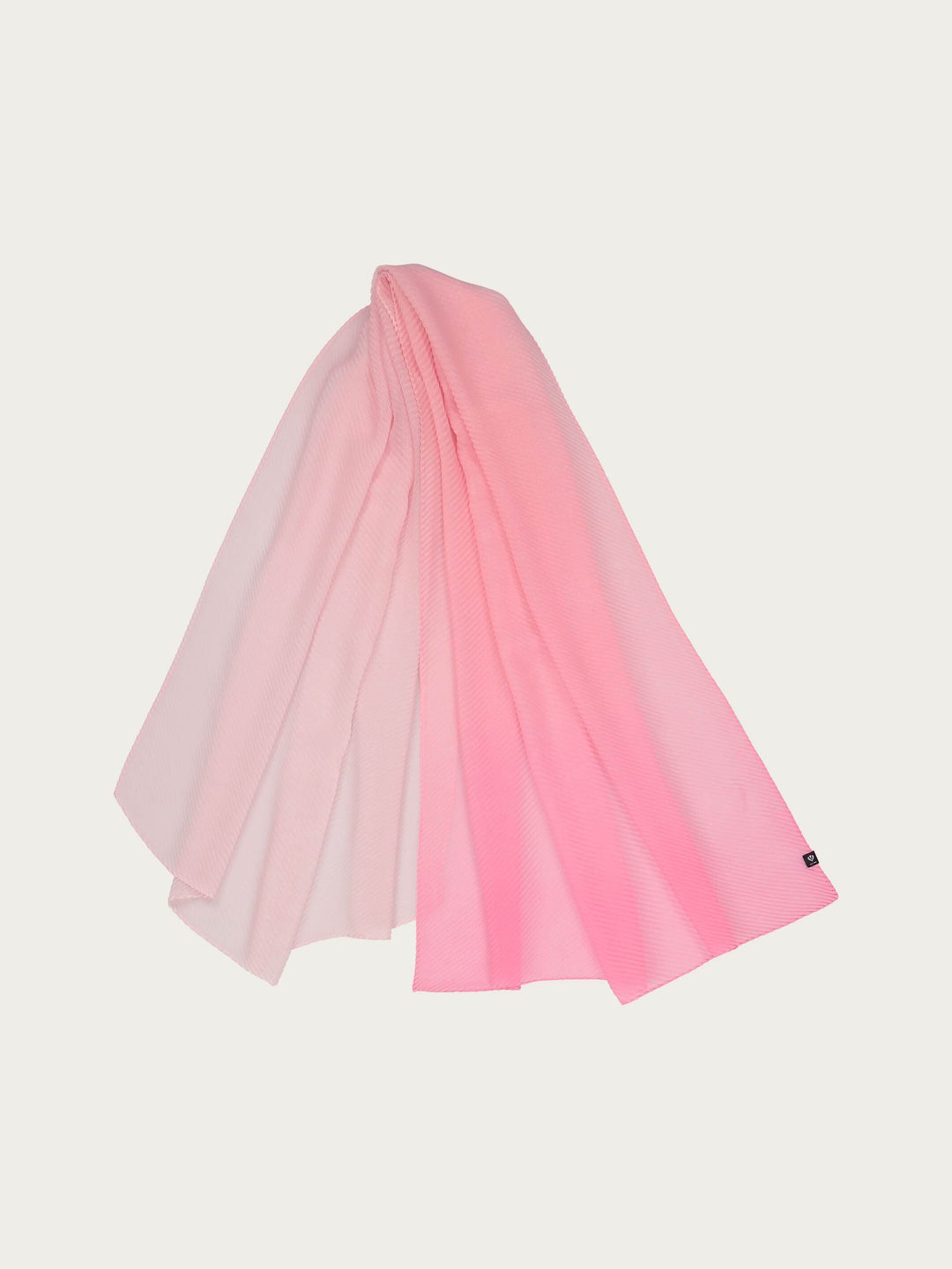 Plissee-Stola mit Ombré-Effekt