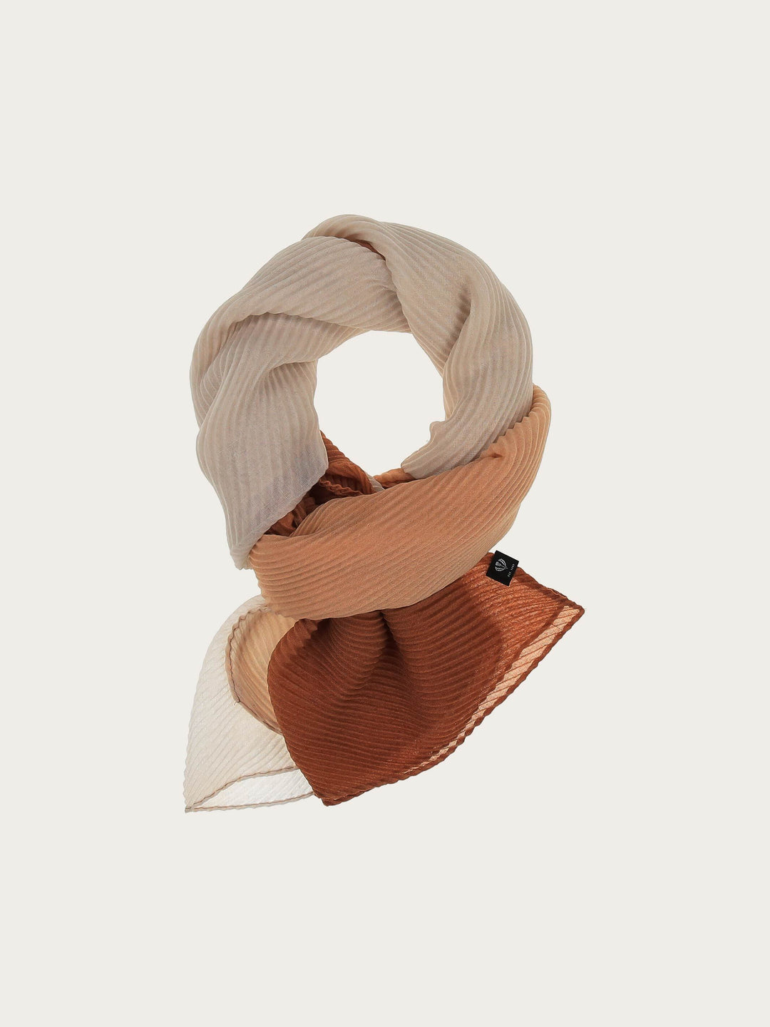 Plissee-Stola mit Ombré-Effekt