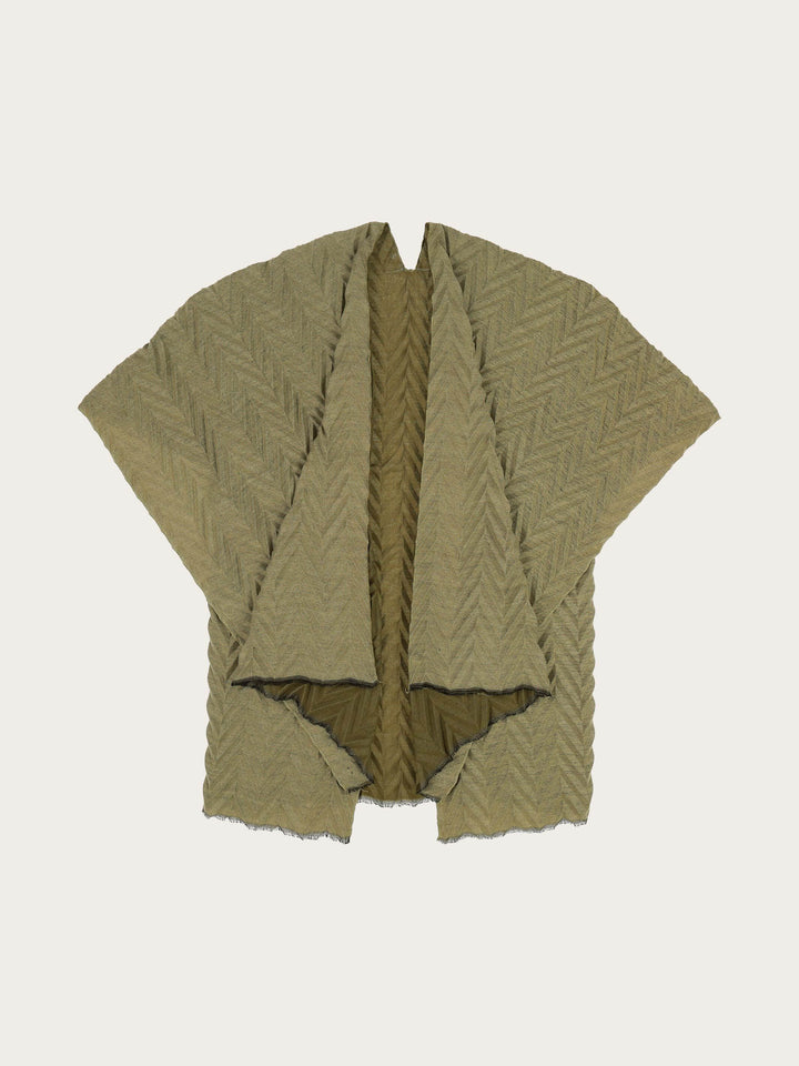 Plissierter Damen Poncho