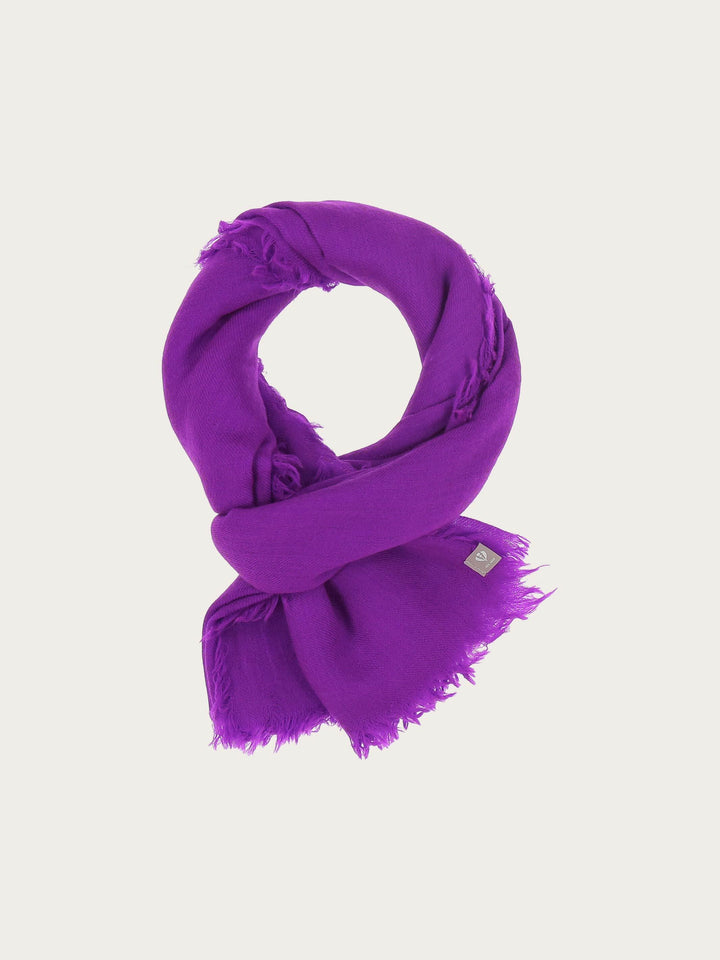 Einfarbige Stola in Seide-Wolle-Mischung