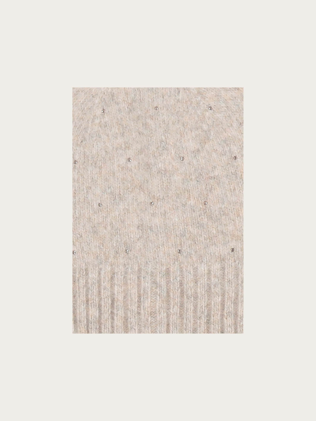 Strickmütze mit Glitzersteinen