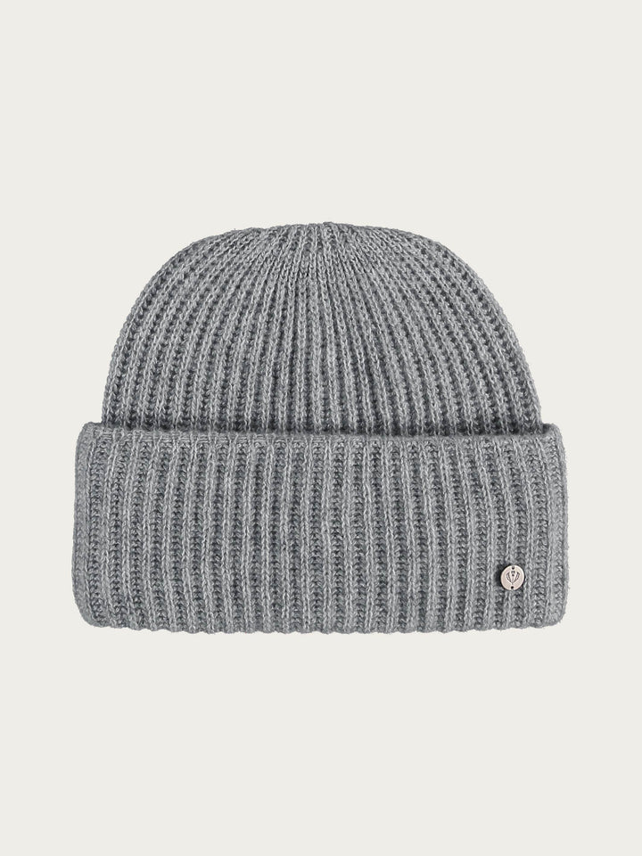 Grobstrick-Mütze aus reinem Kaschmir