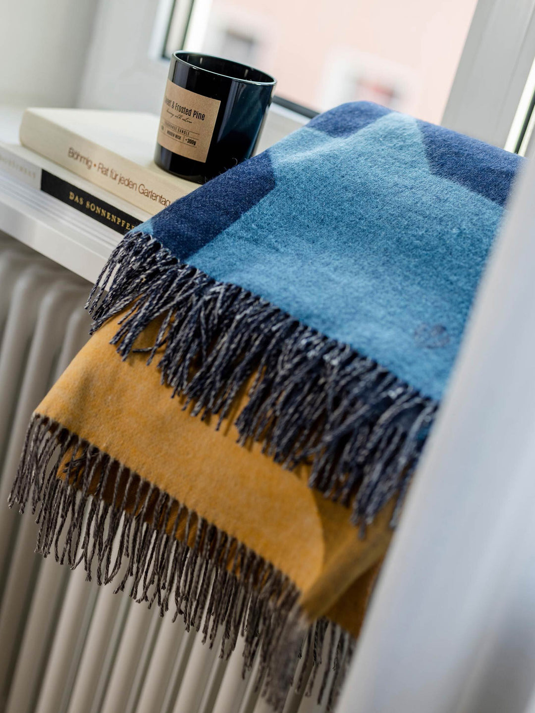 Cashmink-Decke mit Hahnentritt-Design - Made in Germany