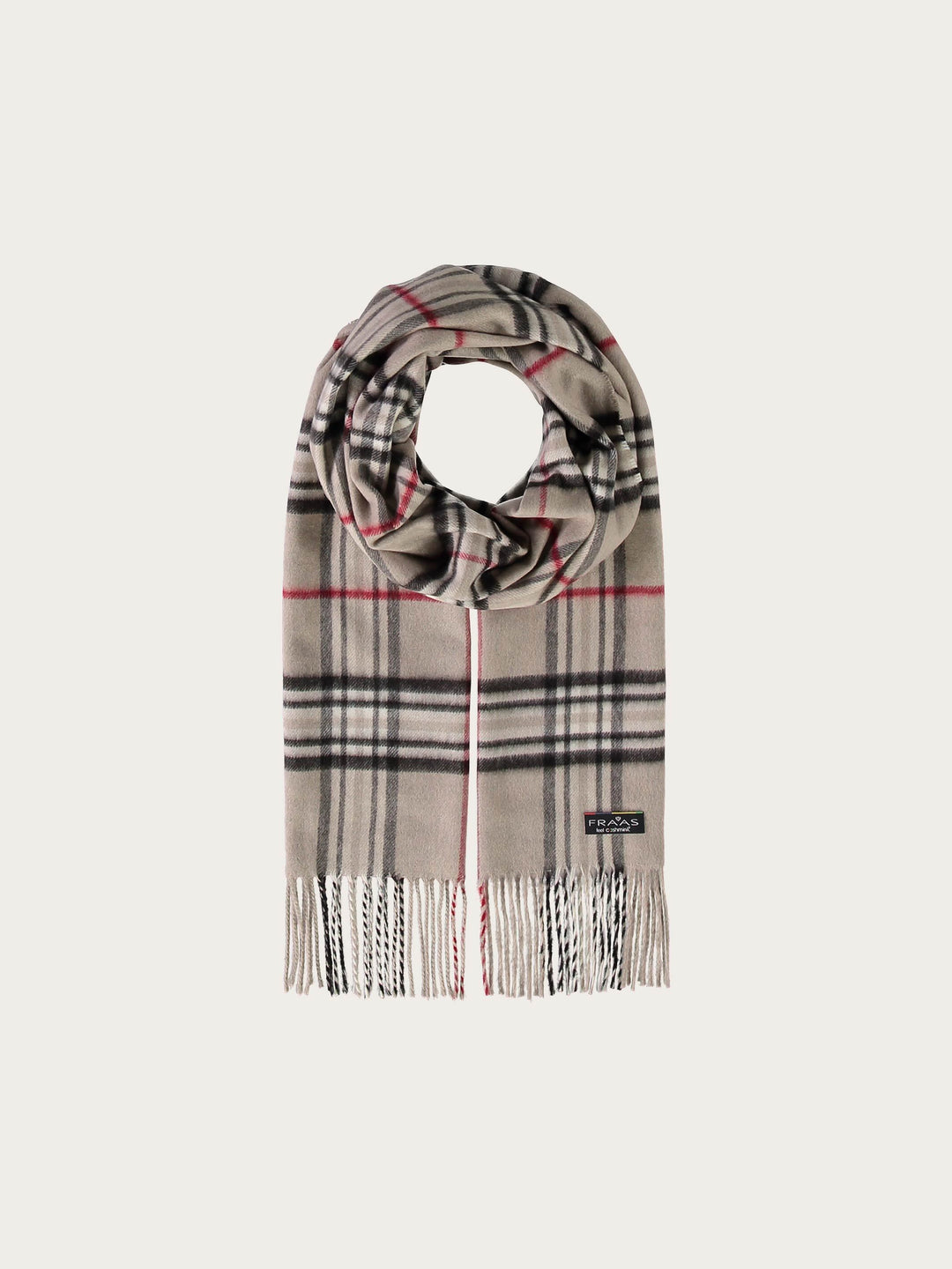 Schmaler Cashmink-Schal mit FRAAS Plaid Karo