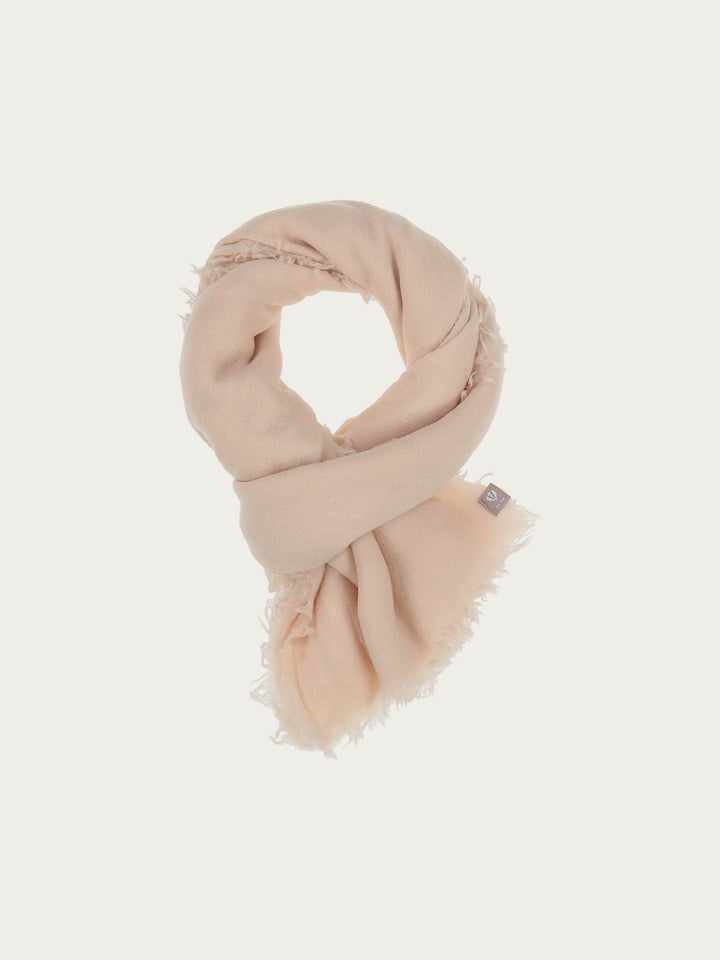 Einfarbige Stola in Seide-Wolle-Mischung