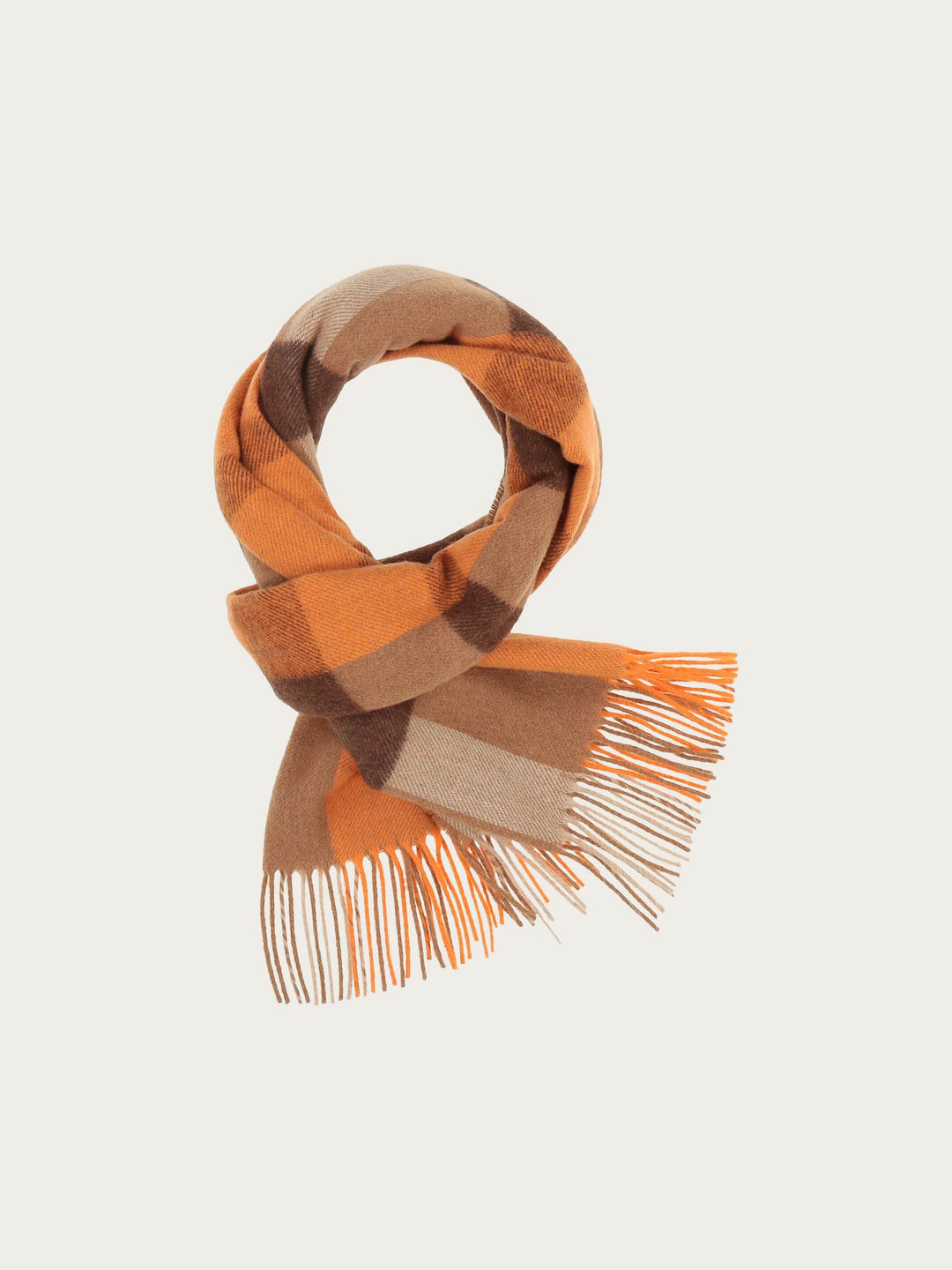 Sustainability Edition - Schal mit Box-Karo in Wollmischung