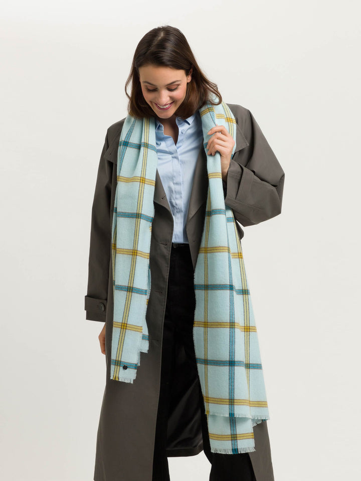 Sustainability Edition - Karierter Wollschal